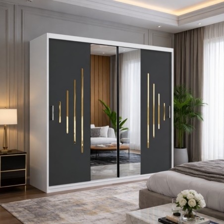 Dressing Vola 200 Alb Cu Usi Gri Si Accente Gold