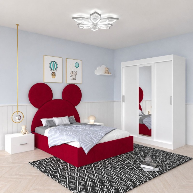Dormitor Mickey Rosu