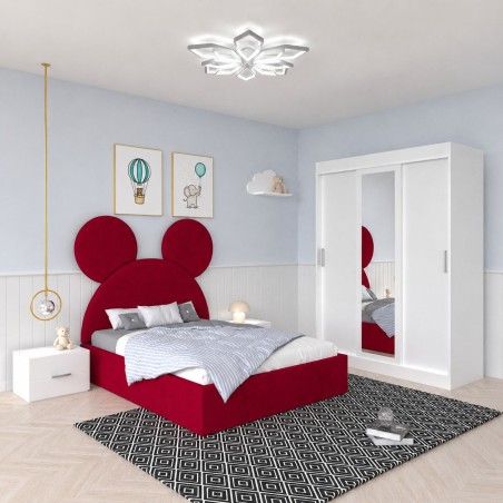 Dormitor Mickey Rosu