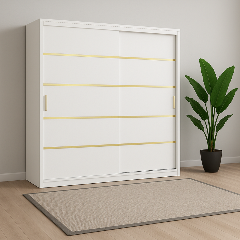 Dulap OTTO Alb 220cm - Fara Oglinda