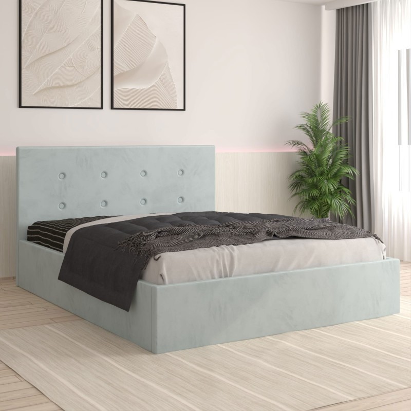 Pat Tapitat Filip Lemon + Saltea 20cm Grosime