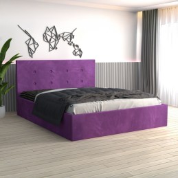 Pat Tapitat Filip Mov+ Saltea 20cm Grosime