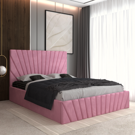 Pat Tapitat Toma Roz + Saltea Lux Ortopedica