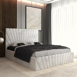 Pat Tapitat Toma Alb + Saltea Lux Ortopedica