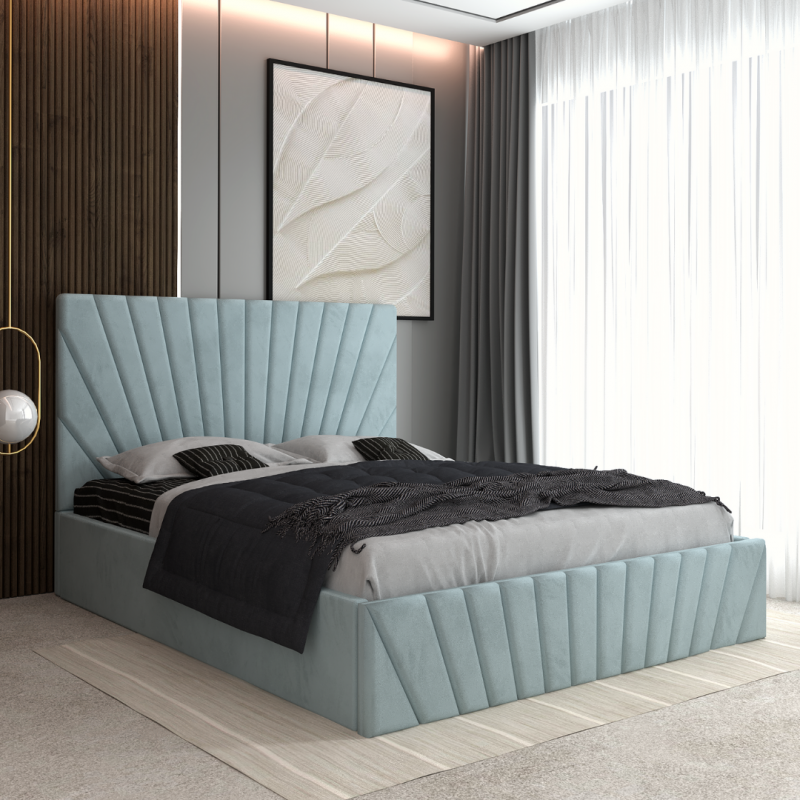 Pat Tapitat Toma Lemon  + Saltea Lux Ortopedica