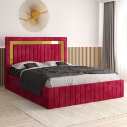 Pat Tapitat Ianis Rosu + Saltea Lux Ortopedica