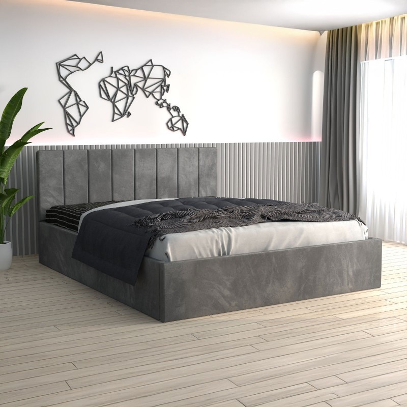 Pat Tapitat Sorin Gri+ Saltea Lux Ortopedica