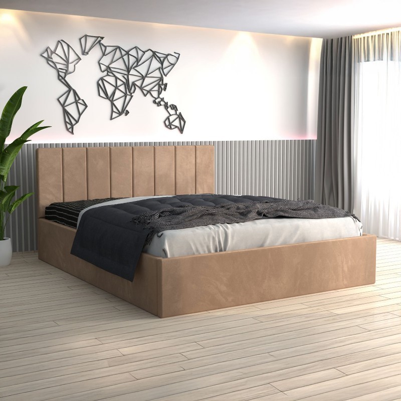 Pat Tapitat Sorin Crem + Saltea Lux Ortopedica