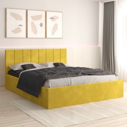 Pat Tapitat Sorin Galben + Saltea Lux Ortopedica