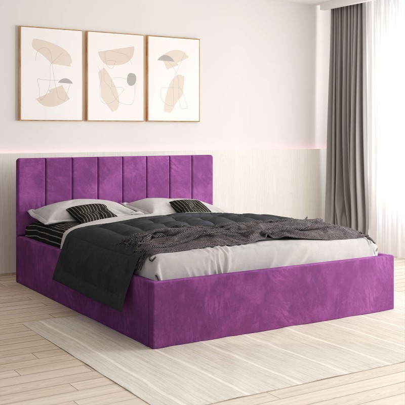 Pat Tapitat Sorin Mov + Saltea Lux Ortopedica