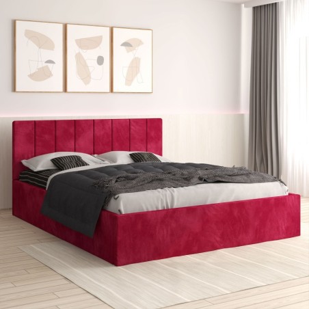 Pat Tapitat Sorin Rosu + Saltea Lux Ortopedica