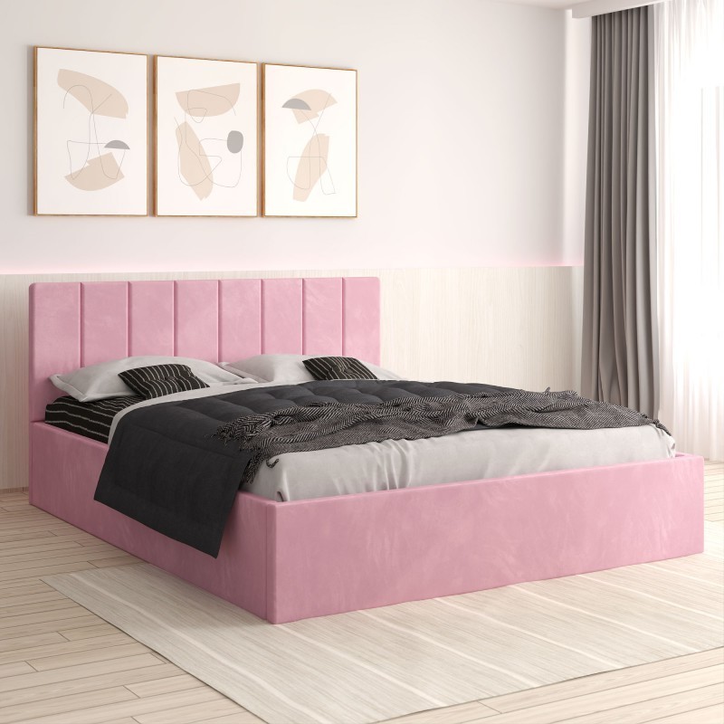 Pat Tapitat Sorin Roz + Saltea Lux Ortopedica
