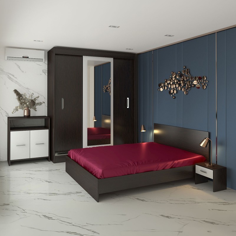 Dormitor Bianca Wenge + Comoda