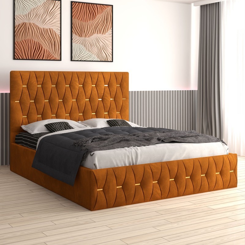 Pat Tapitat Eric Caramiziu+ Saltea 20cm Grosime