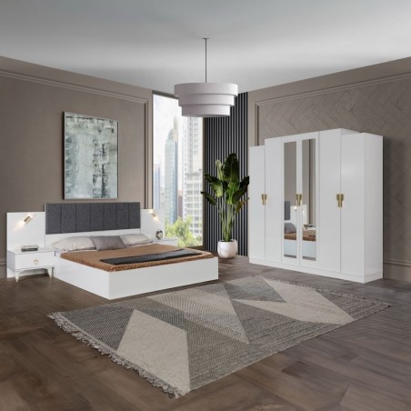 Dormitor Cod 200 Alb Fara Comoda