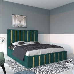 Pat Tapitat Mexic Verde + Saltea 20cm Grosime