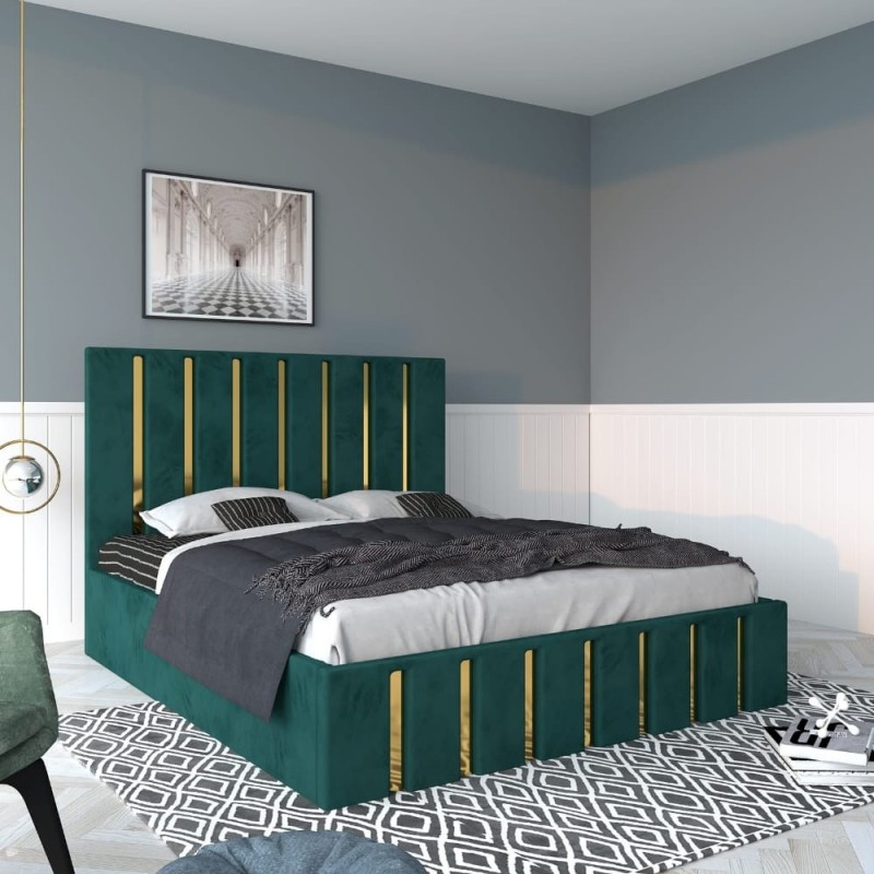 Pat Tapitat Mexic Verde + Saltea 20cm Grosime