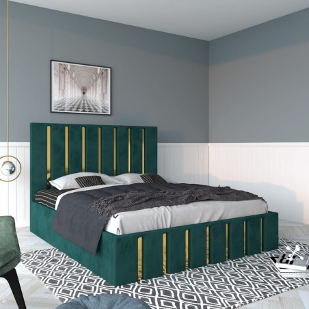 Pat Tapitat Mexic Verde + Saltea 20cm Grosime