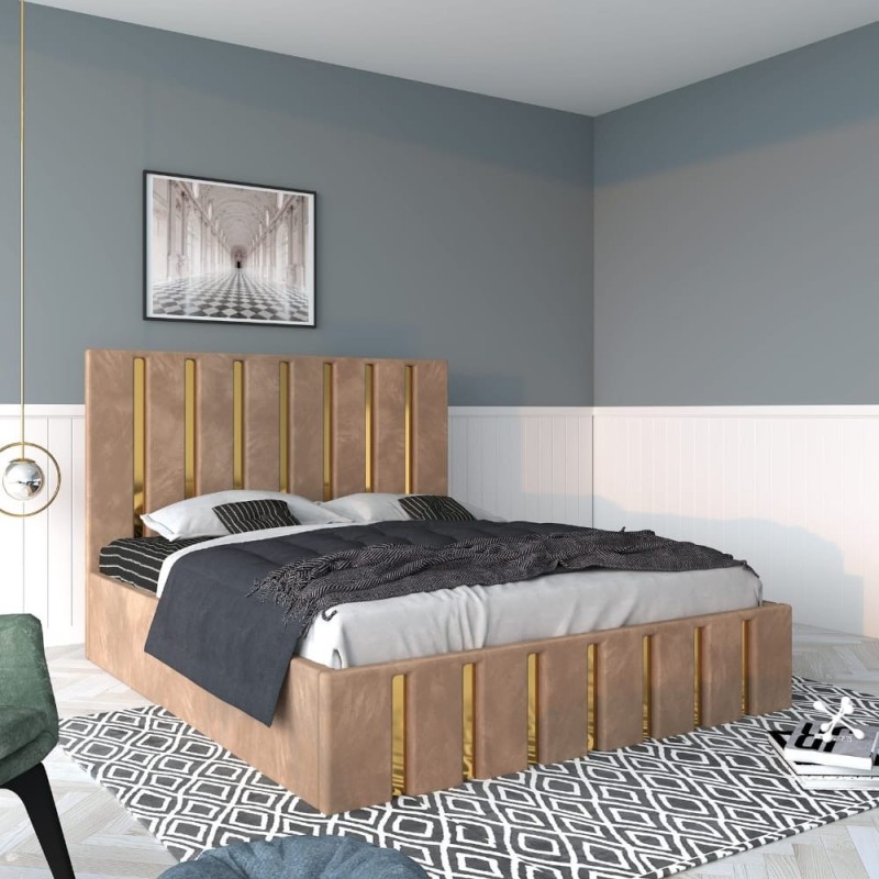 Pat Tapitat Mexic Crem + Saltea 20cm Grosime