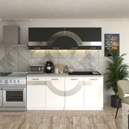 Bucatarie Verona Gri cu Alb  ( Silver )