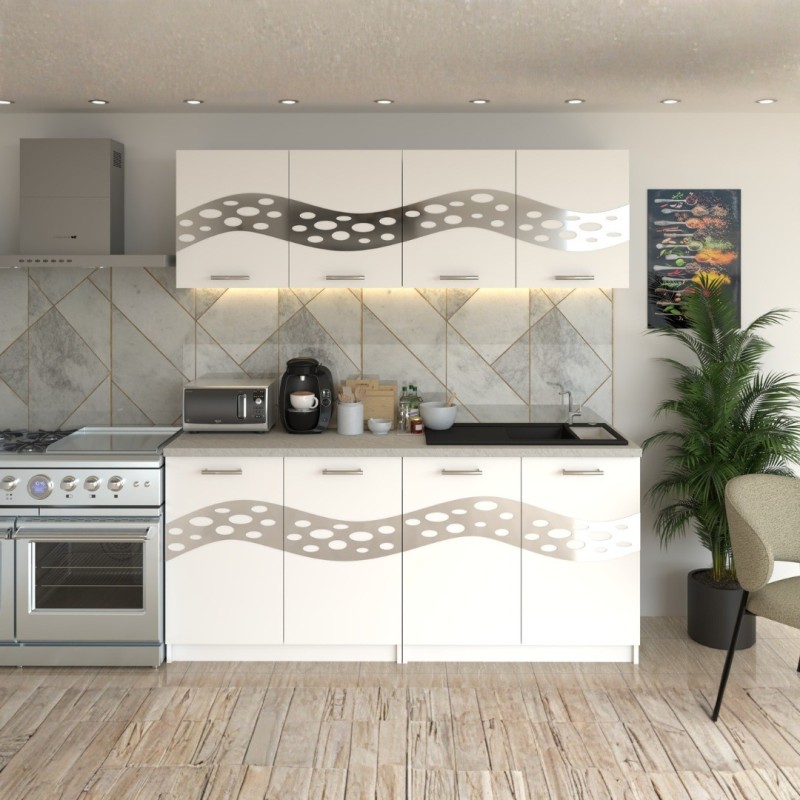 Bucatarie Melissa Alb  ( Silver )
